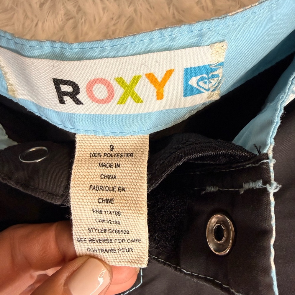 Roxy Black and Light Blue Board Shorts - Picture 8 of 16